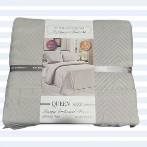 Hotel Home collection Luxurious solid sheet set